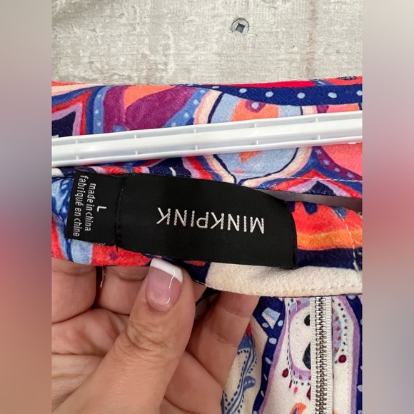 MINKPINK - All Seeing Mini Skirt - Size Large - Picture 3 of 3
